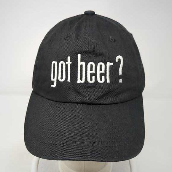 Got Beer? Slideback Hat Black One Size Adjustable Embroidered Decky - Picture 2 of 9